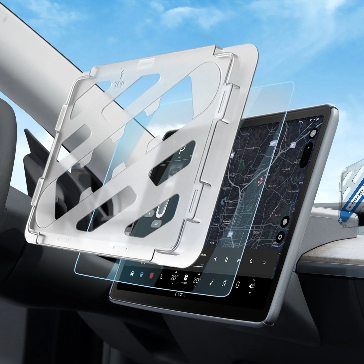 HD screen protector for Model 3 and Y