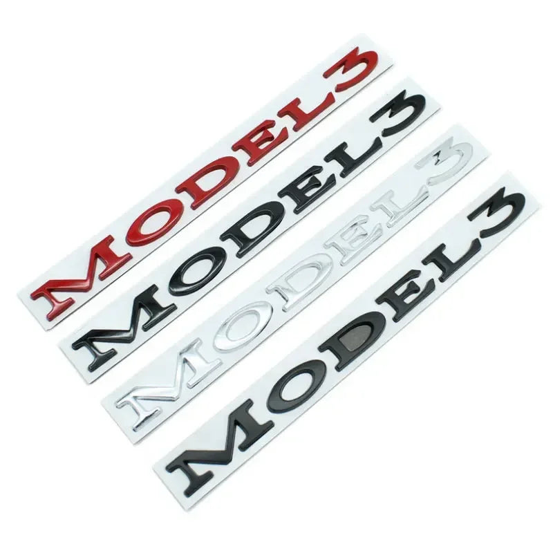 Tesla Model Badges